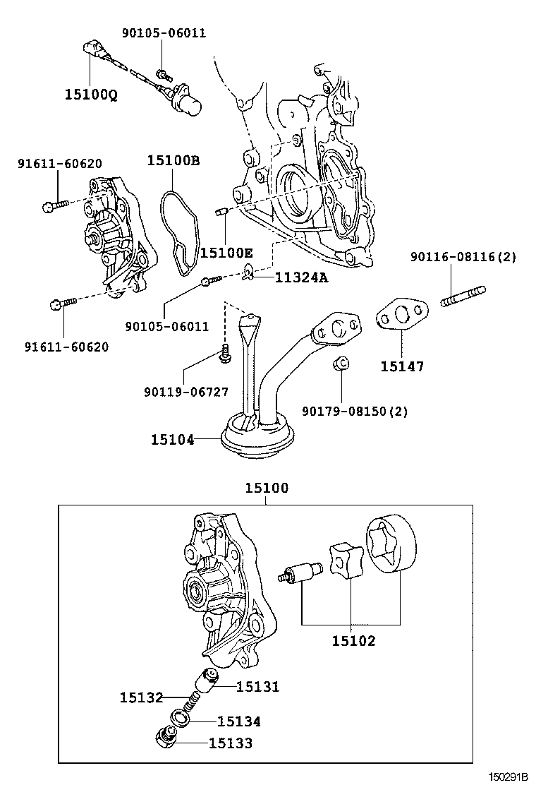 15147-46010 GASKET, OIL STRAINER product image