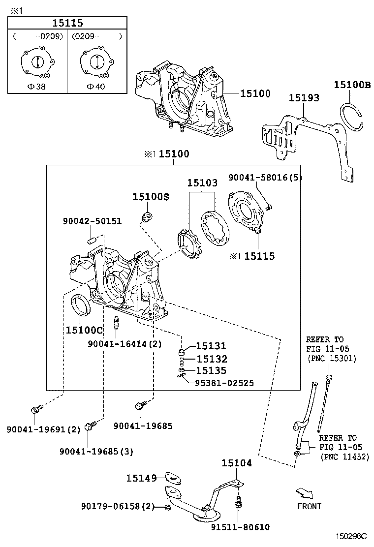 15149-87203 GASKET, OIL STRAINER FLANGE product image