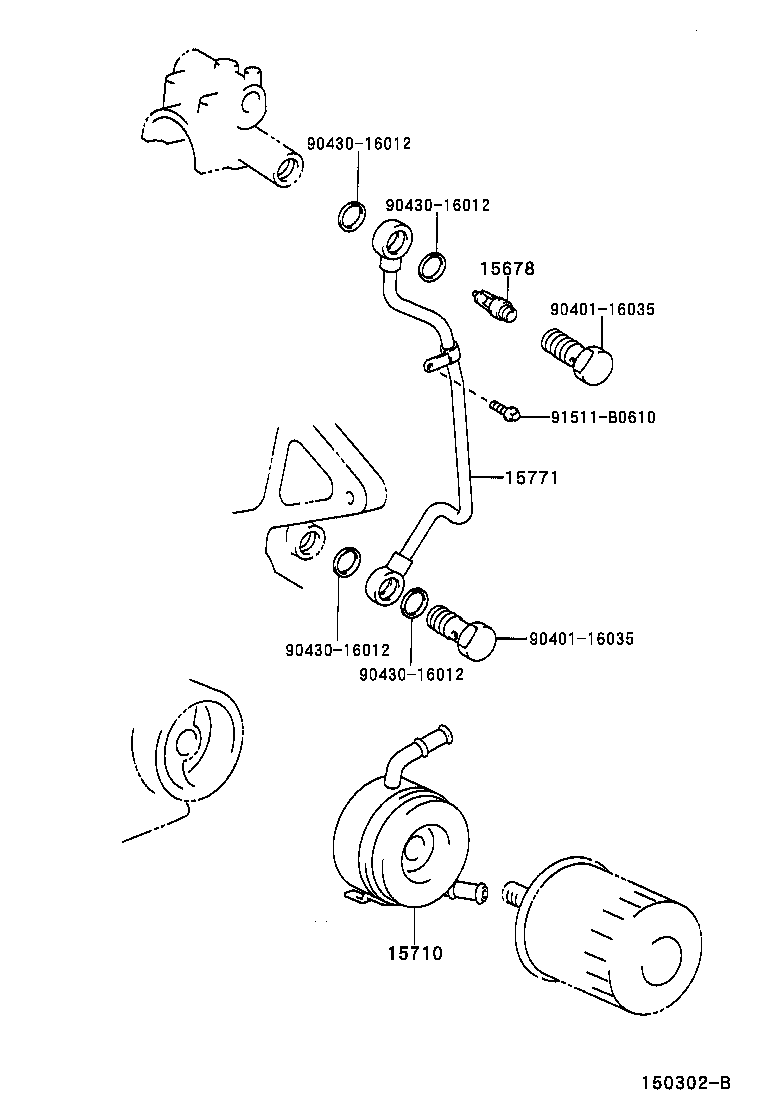 15710-46030 COOLER ASSY, OIL product image