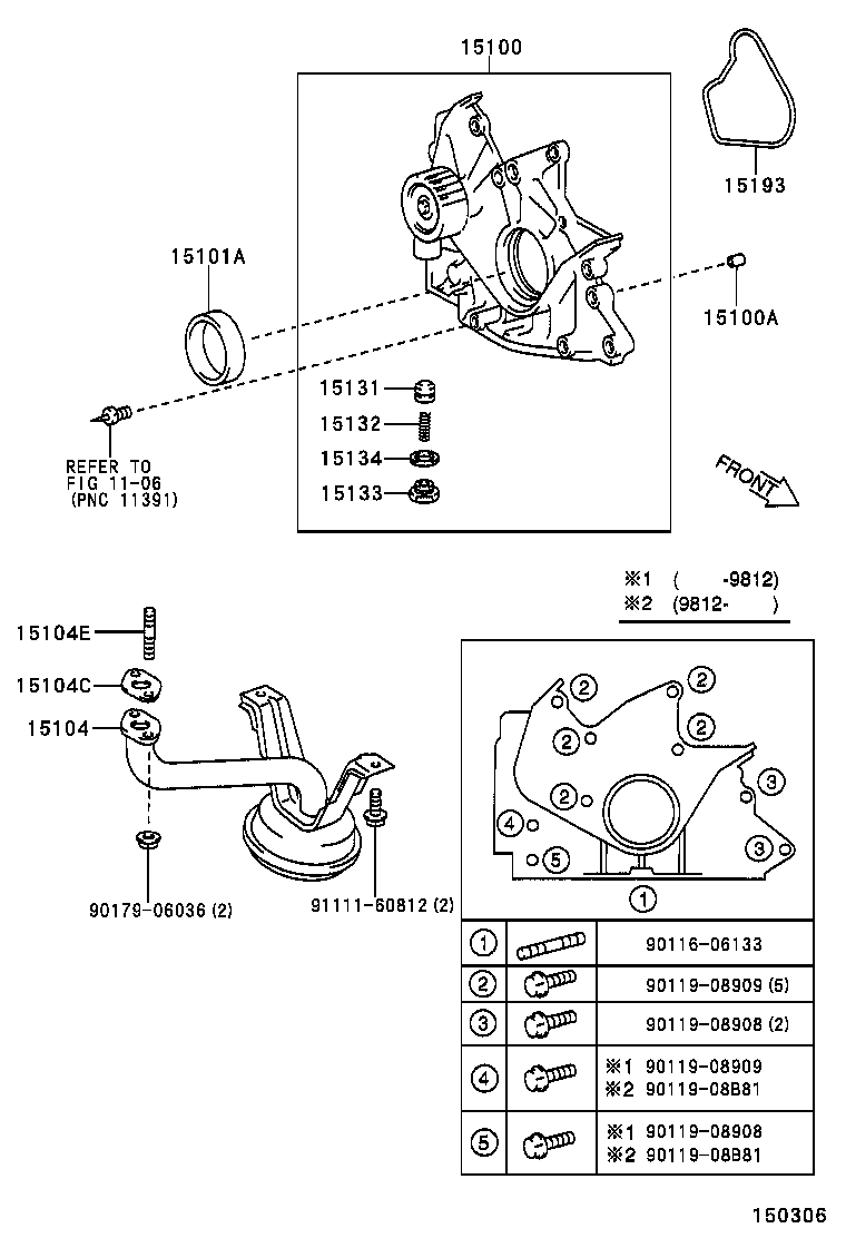 15149-02020 GASKET, OIL STRAINER FLANGE product image