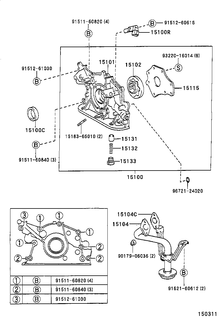 15100-0F010 PUMP ASSY, OIL product image