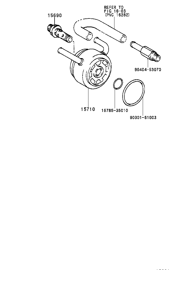 15710-62020 COOLER ASSY, OIL product image