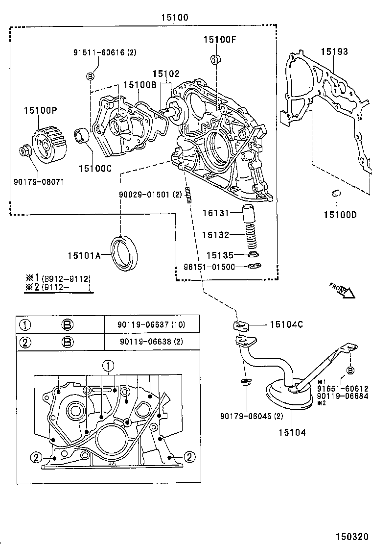 15149-74020 GASKET(FOR OIL STRAINER) product image