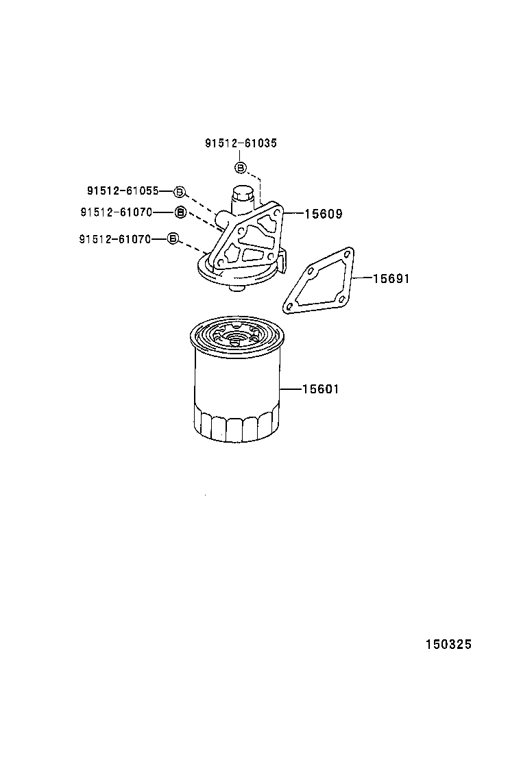 15532-89102 SPRING, COMPRESSION(FOR OIL FILTER) product image