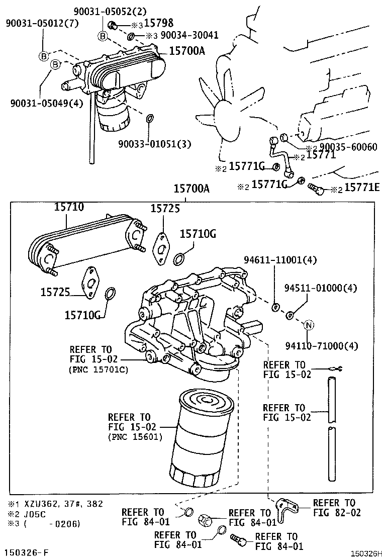 15700-78180 COOLER ASSY, OIL W/BRACKET product image