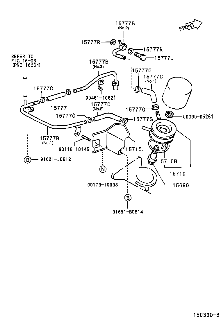 15710-64220 COOLER ASSY, OIL product image