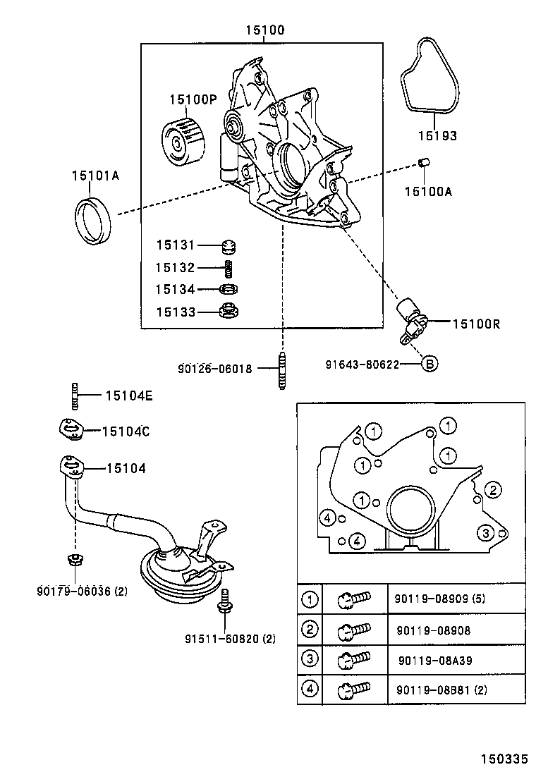 15149-02020 GASKET, OIL STRAINER FLANGE product image