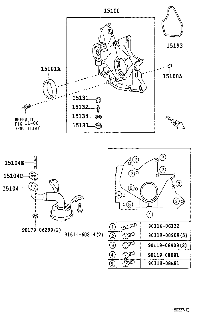 15104-13020 STRAINER SUB-ASSY, OIL product image