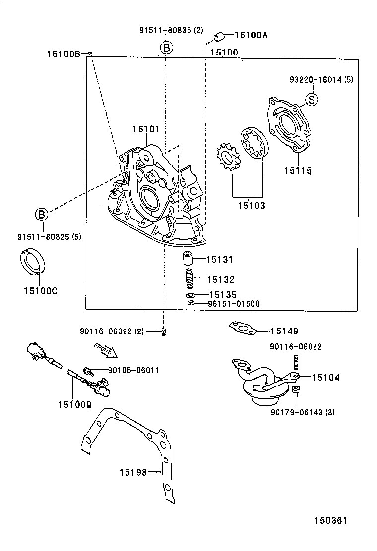 15132-22040 SPRING, OIL PUMP RELIEF VALVE product image