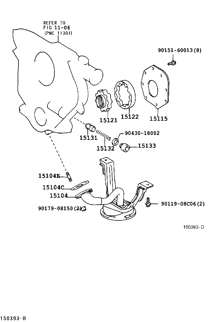 15104-05030 STRAINER SUB-ASSY, OIL product image