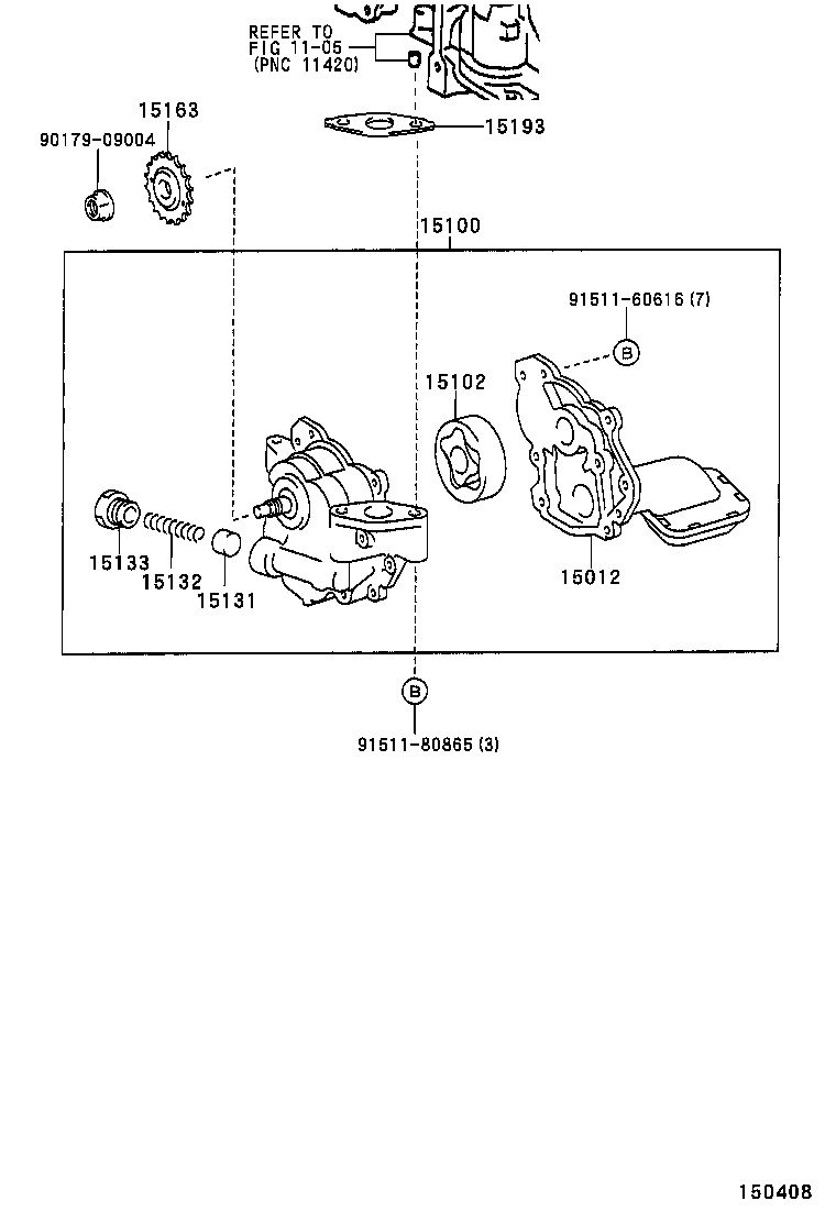 15012-28030 COVER SUB-ASSY, OIL PUMP product image