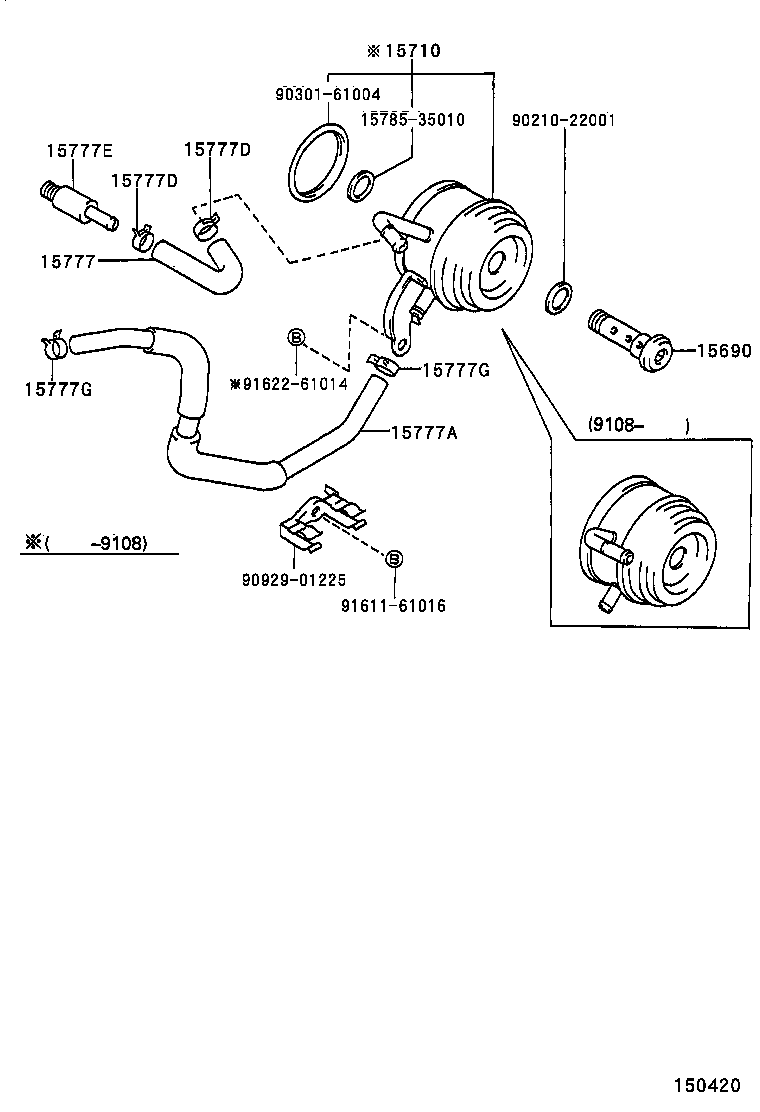 15710-67040 COOLER ASSY, OIL product image