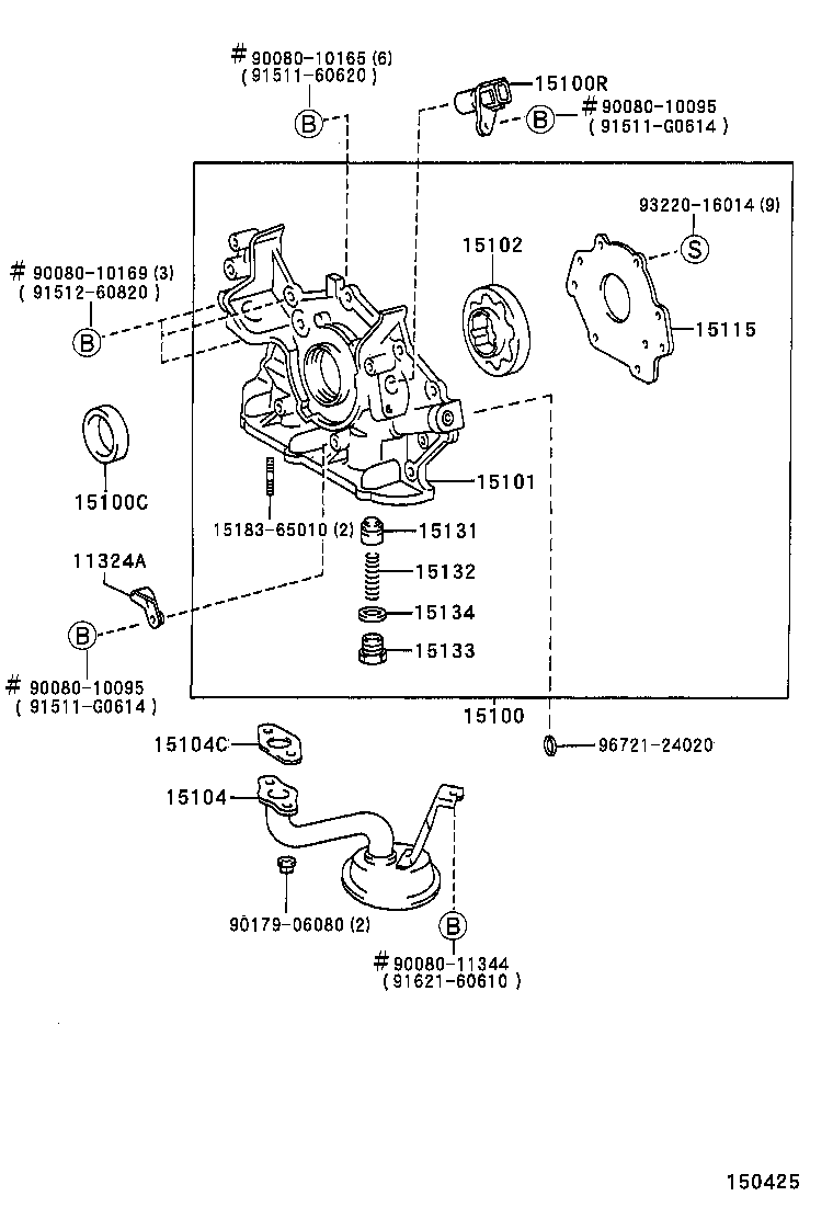 15104-0A010 STRAINER SUB-ASSY, OIL product image