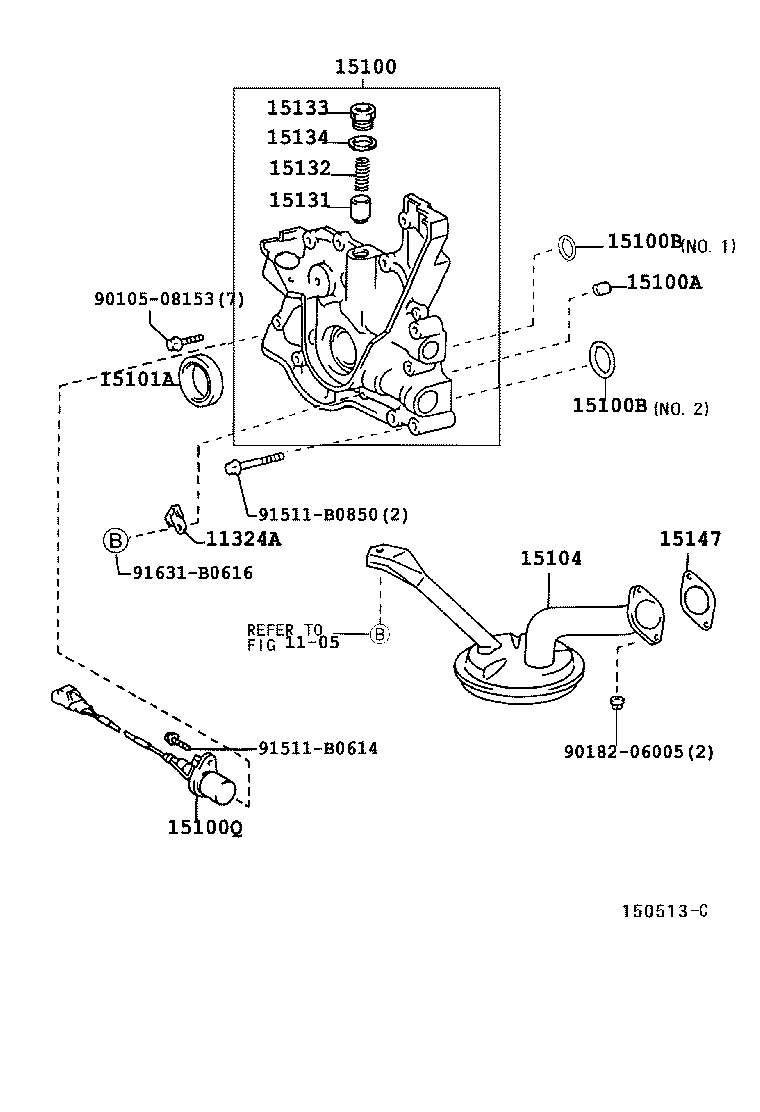 15147-46010 GASKET, OIL STRAINER product image