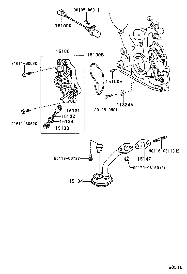 15147-46010 GASKET, OIL STRAINER product image
