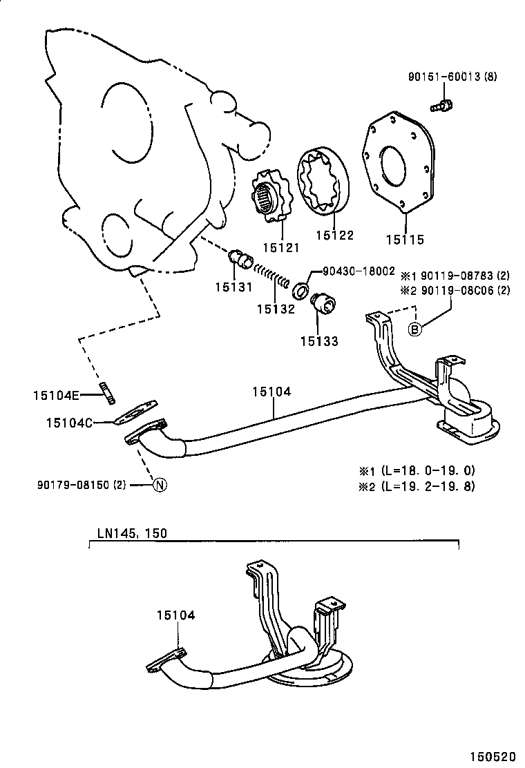15193-67011 GASKET, OIL PUMP product image