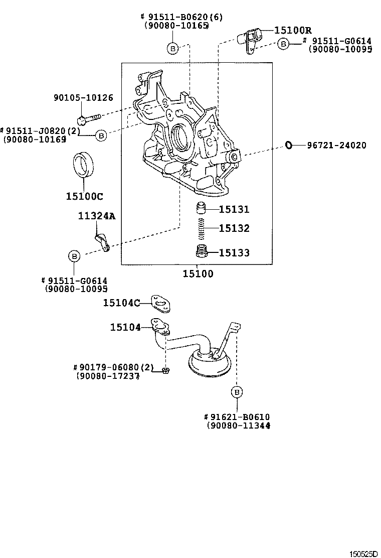 15132-0H010 SPRING, OIL PUMP RELIEF VALVE product image