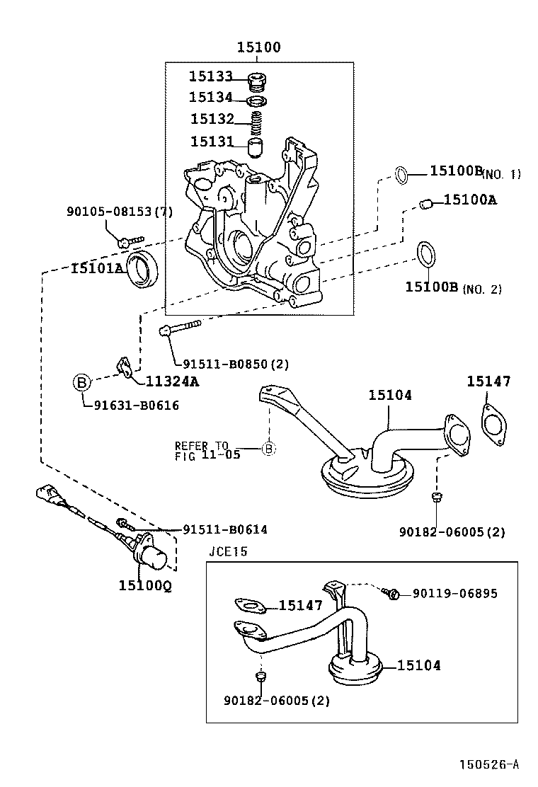 15147-46030 GASKET, OIL STRAINER product image
