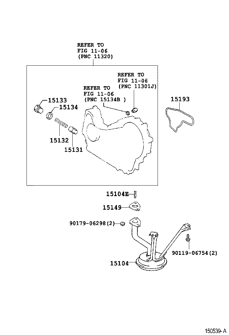 15104-75020 STRAINER SUB-ASSY, OIL product image