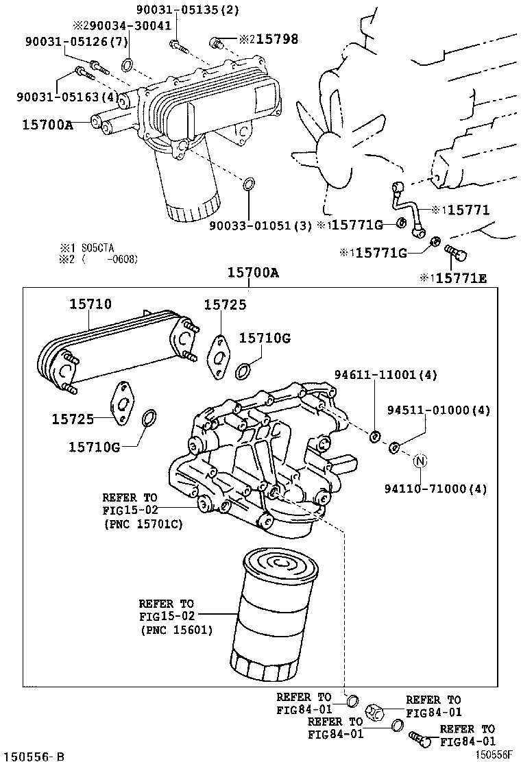 15700-E0023 COOLER ASSY, OIL W/BRACKET product image
