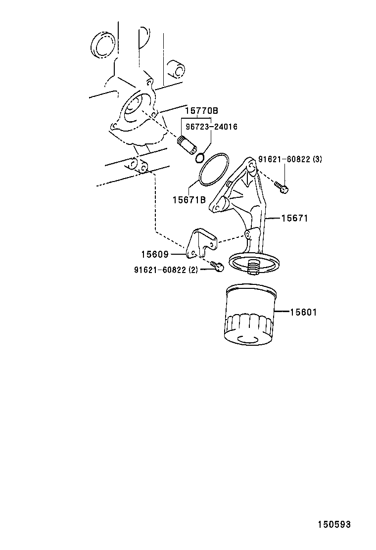 15671-0J010 BRACKET SUB-ASSY, OIL FILTER product image