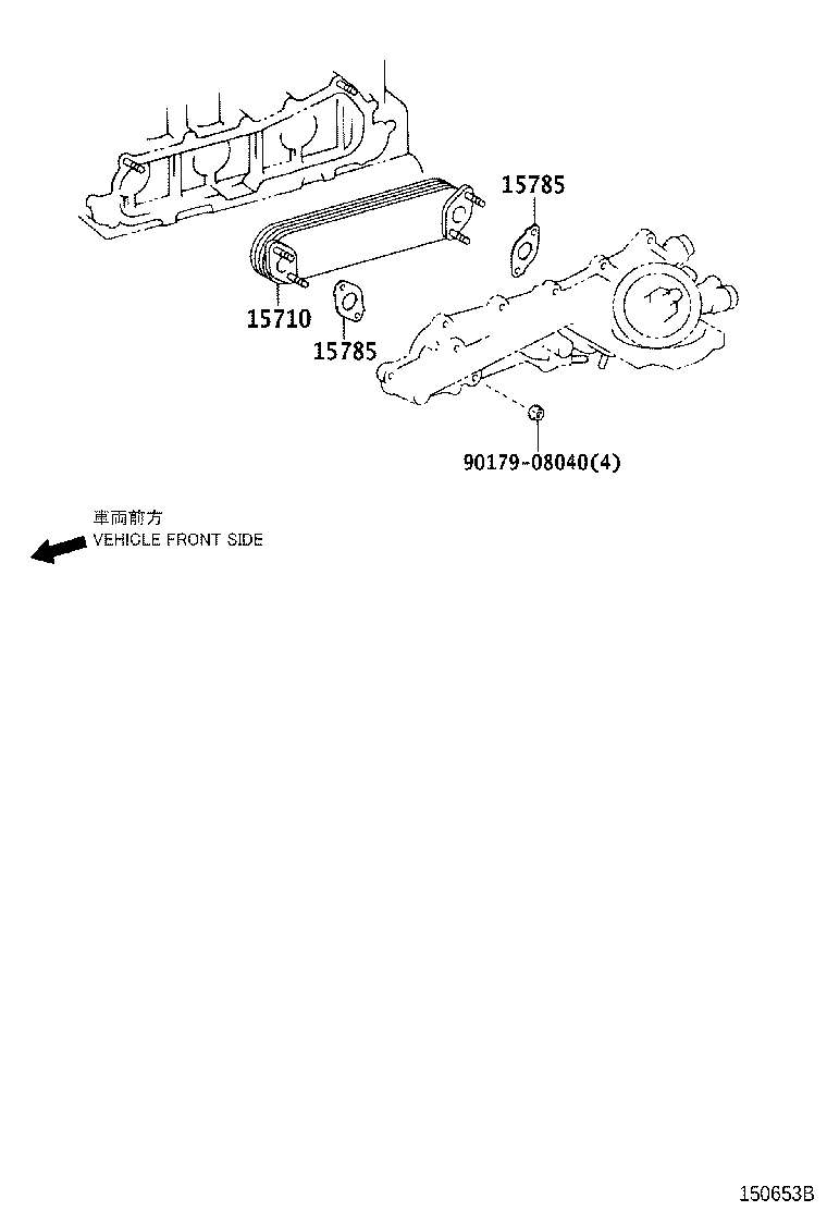 15777-31010 HOSE, OIL COOLER product image