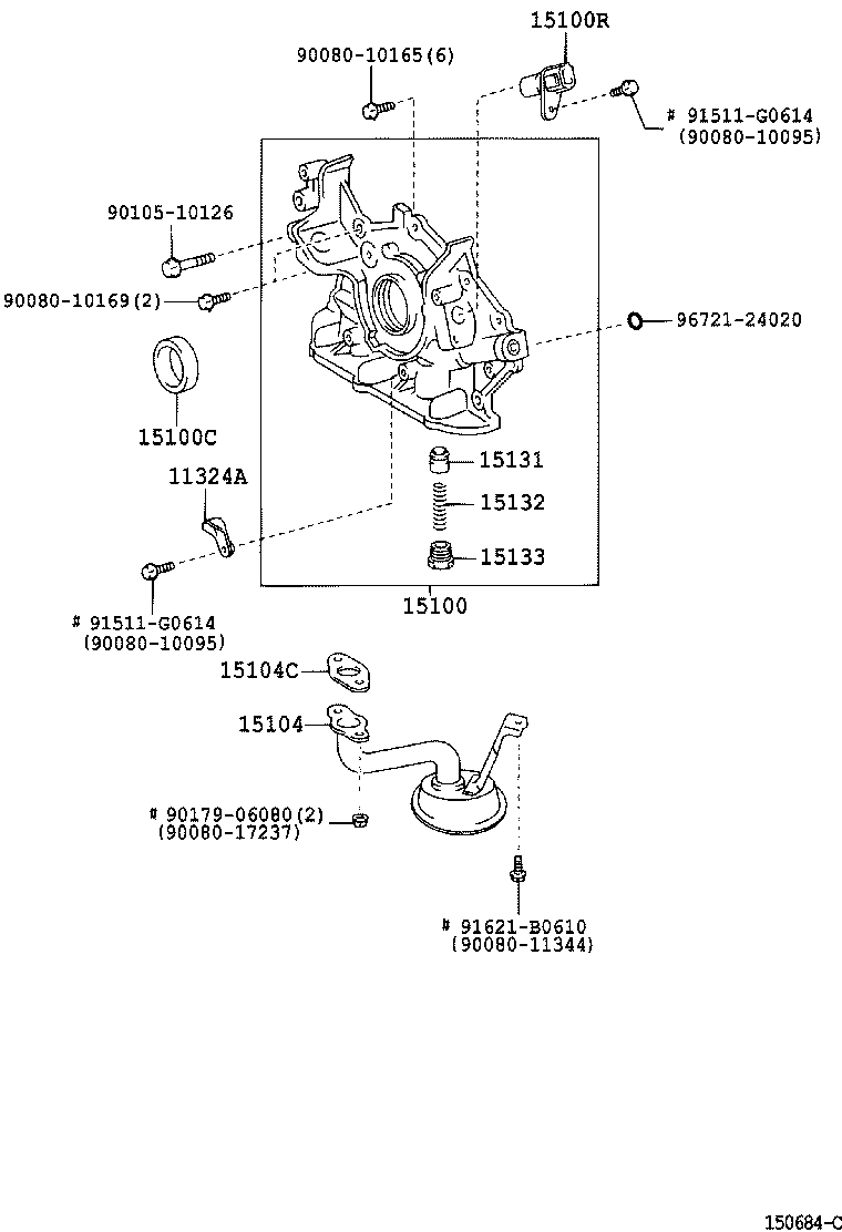 15132-0H010 SPRING, OIL PUMP RELIEF VALVE product image