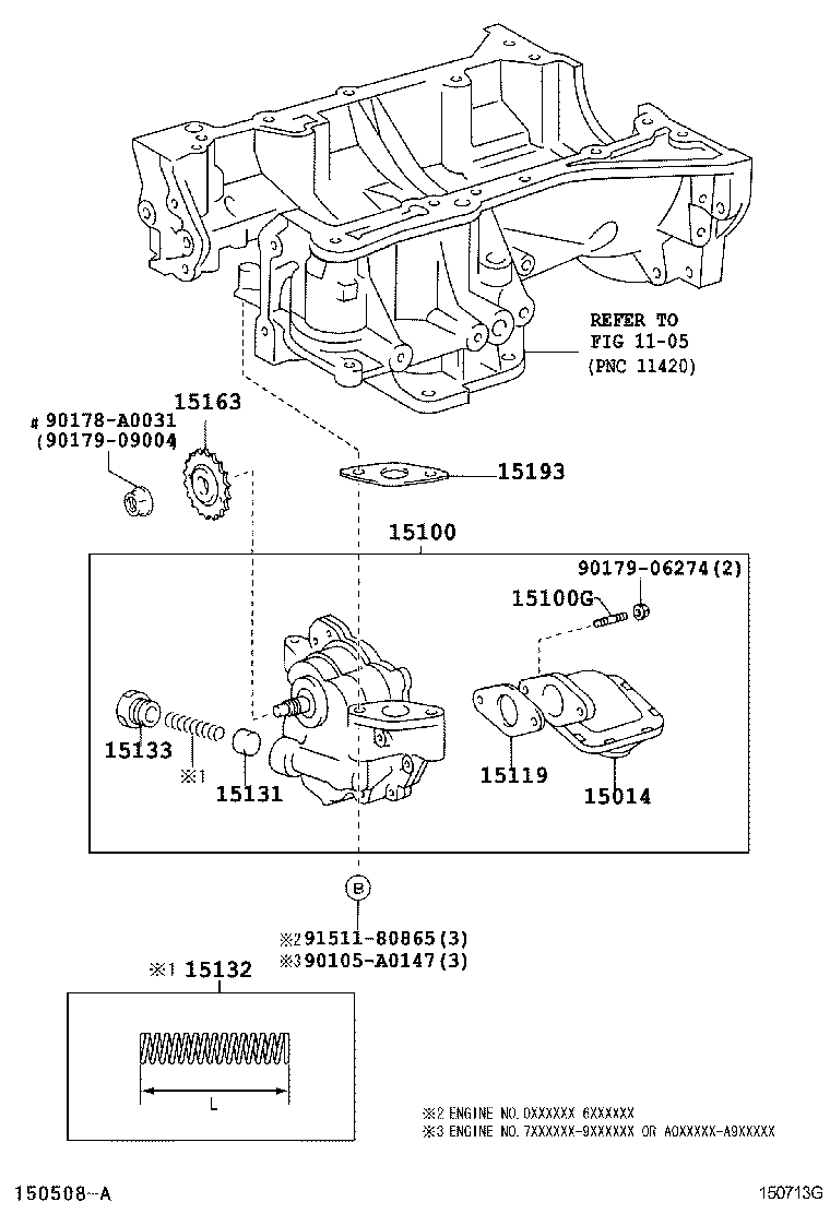 15132-0H010 SPRING, OIL PUMP RELIEF VALVE product image