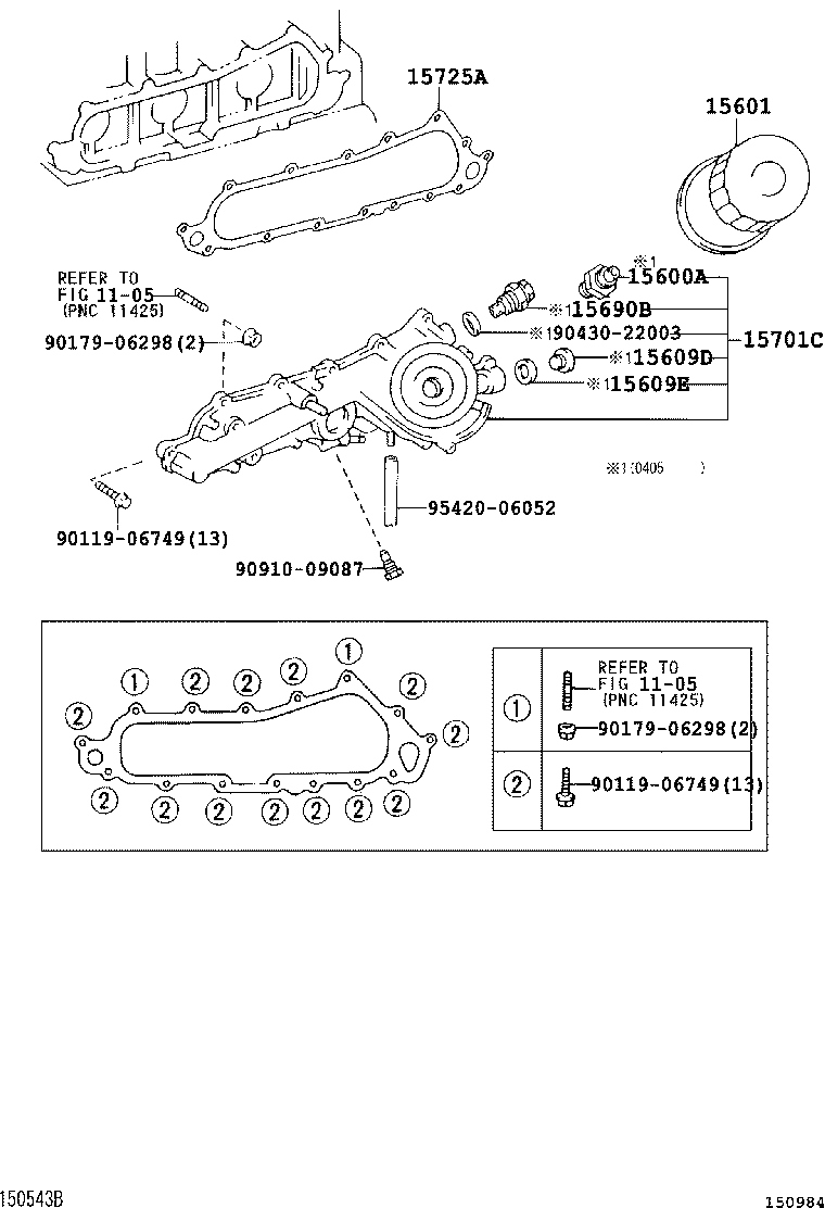 90430-28004 GASKET(FOR OIL FILTER BRACKET UNION) product image