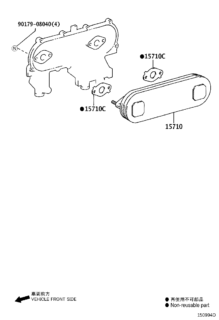 15710-0L060 COOLER ASSY, OIL product image