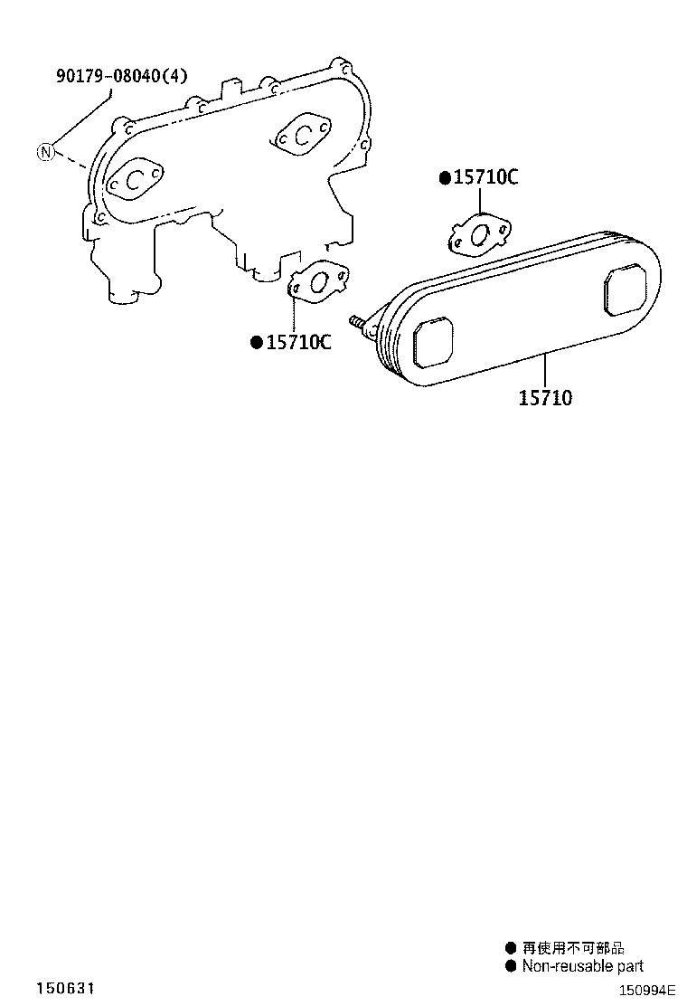 15710-0L030 COOLER ASSY, OIL product image