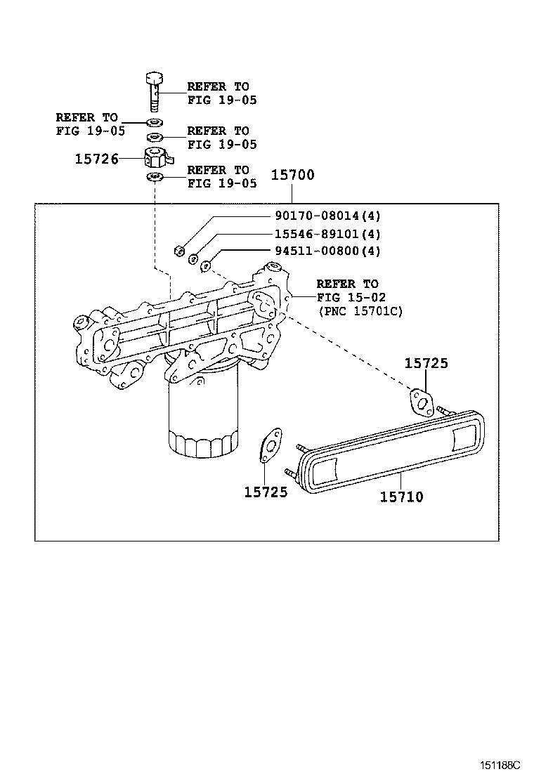 15700-E0023 COOLER ASSY, OIL W/BRACKET product image