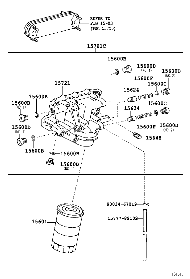 15701-78030 COVER, OIL COOLER product image