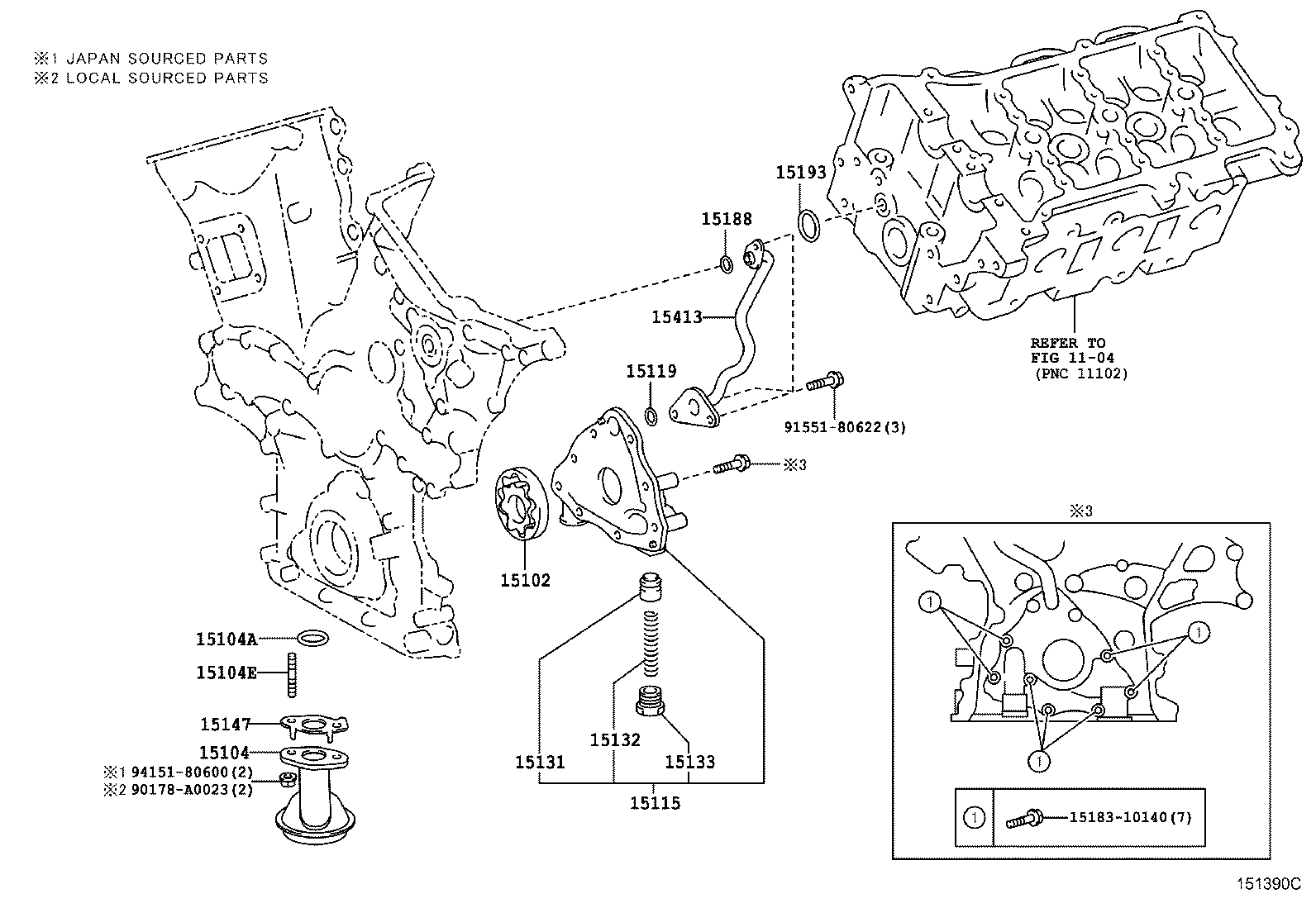 15100-0F010 PUMP ASSY, OIL product image