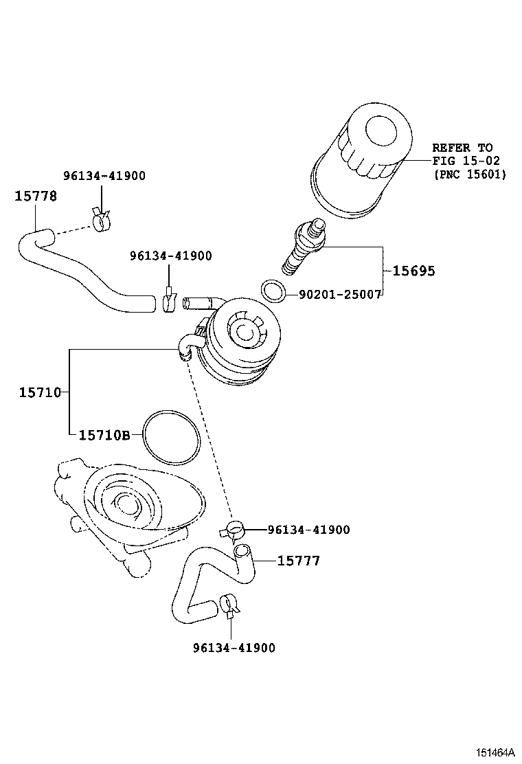 15710-50030 COOLER ASSY, OIL product image