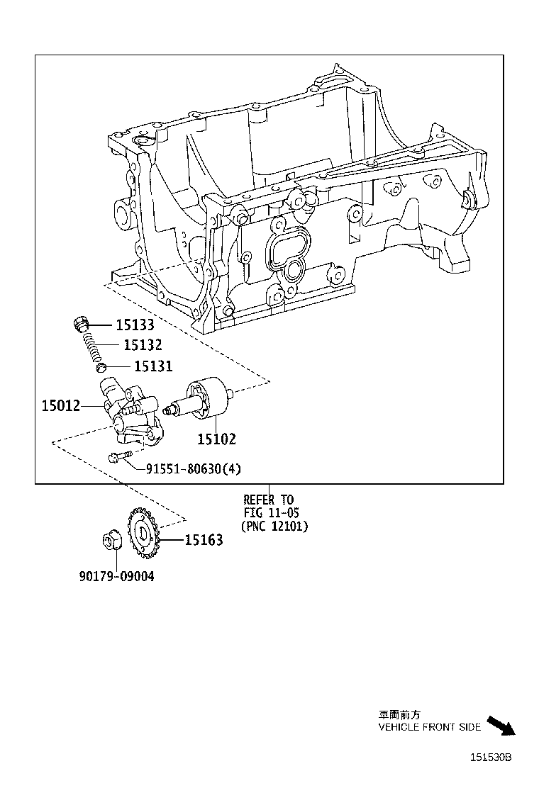 15133-33040 PLUG, OIL PUMP RELIEF VALVE product image