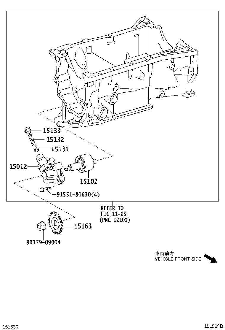 15133-20010 PLUG, OIL PUMP RELIEF VALVE product image