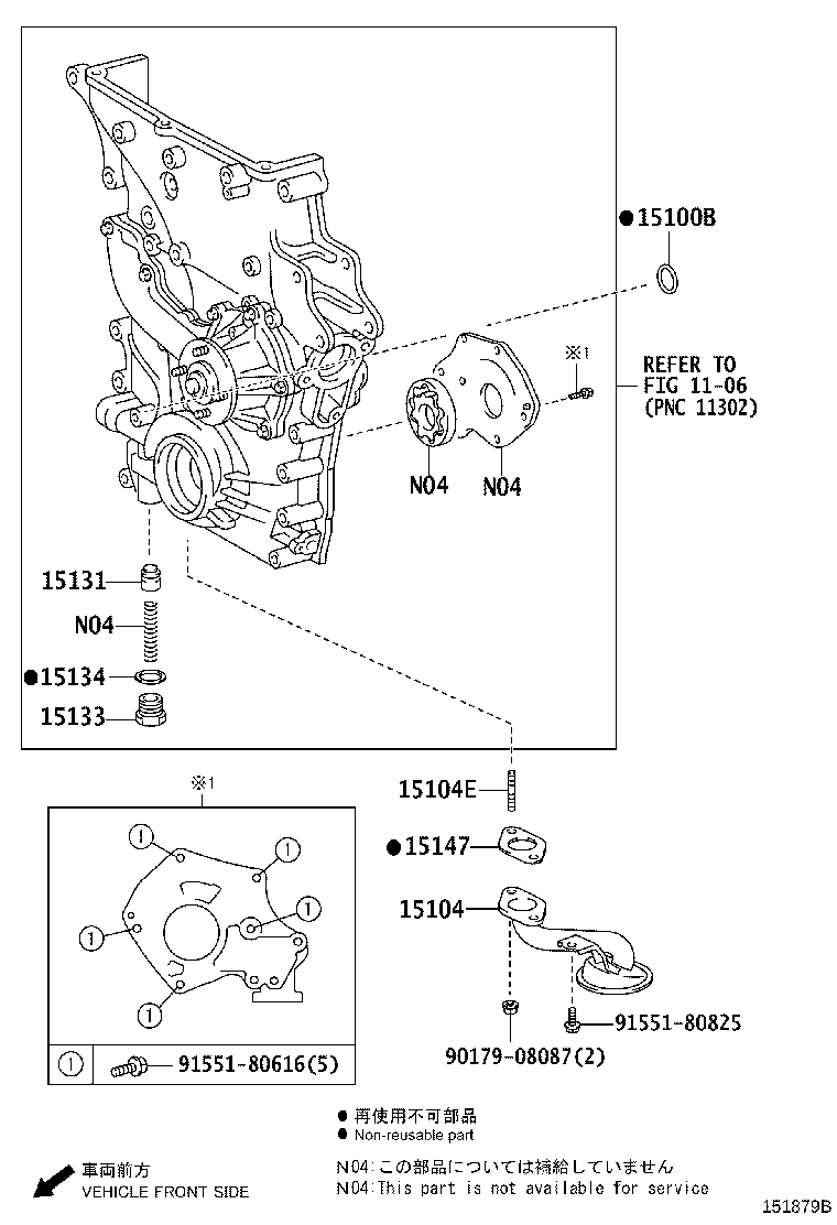 15100-70060 PUMP ASSY, OIL product image