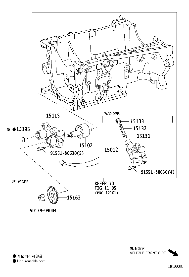 15104-21022 STRAINER SUB-ASSY, OIL product image