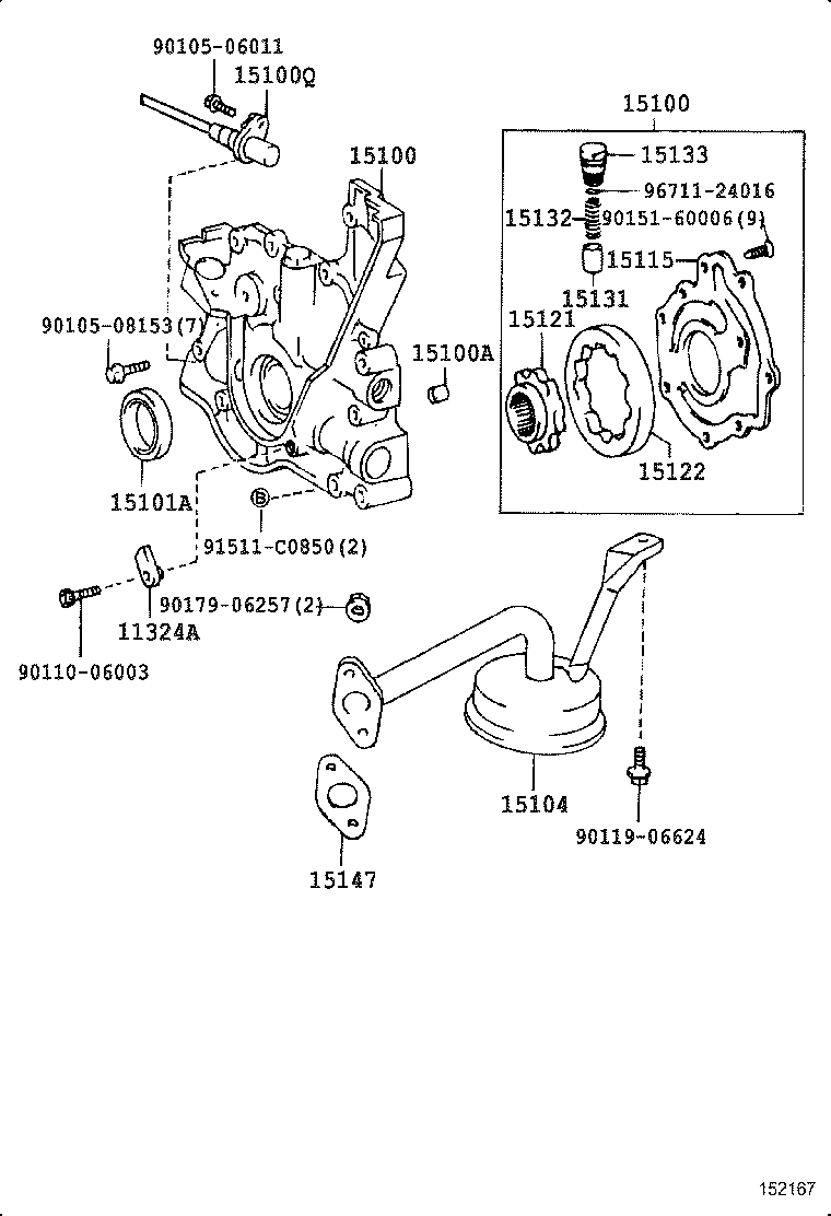 15122-2A764 GEAR, OIL PUMP DRIVEN product image