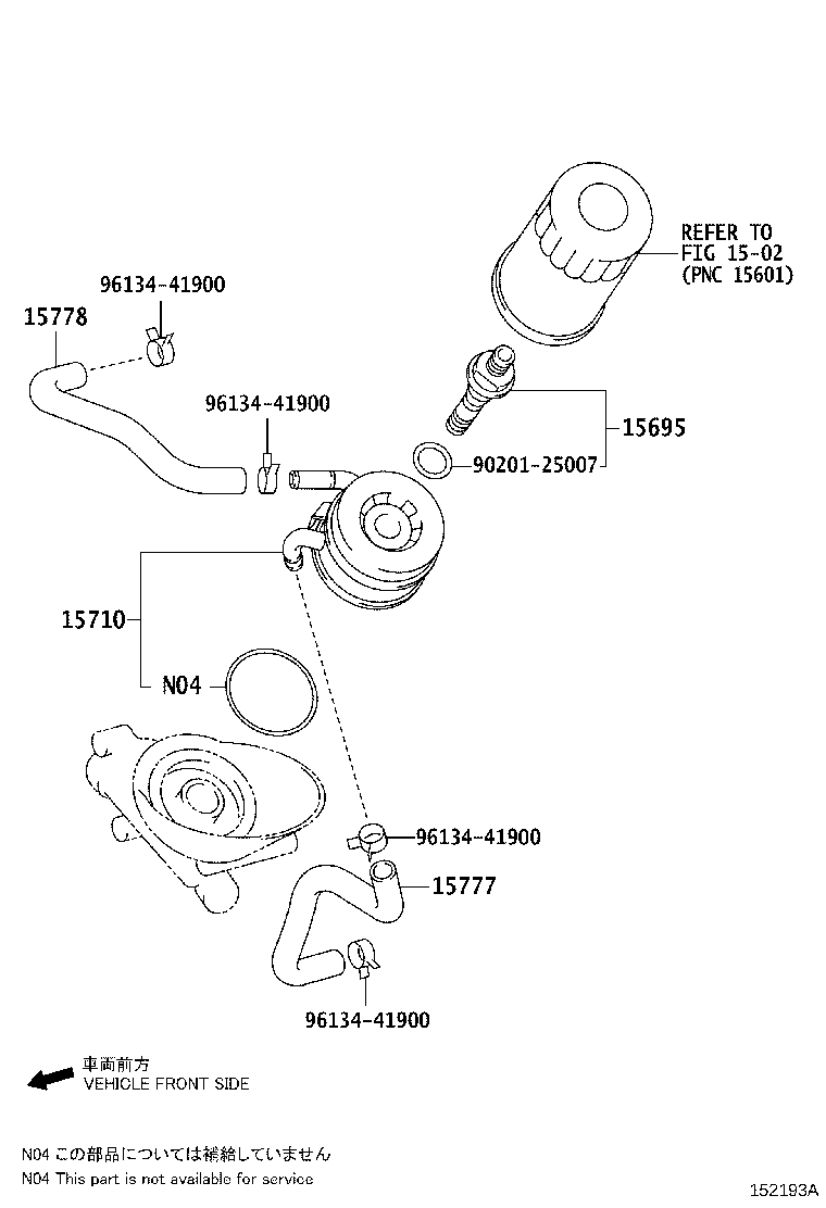 15710-51010 COOLER ASSY, OIL product image
