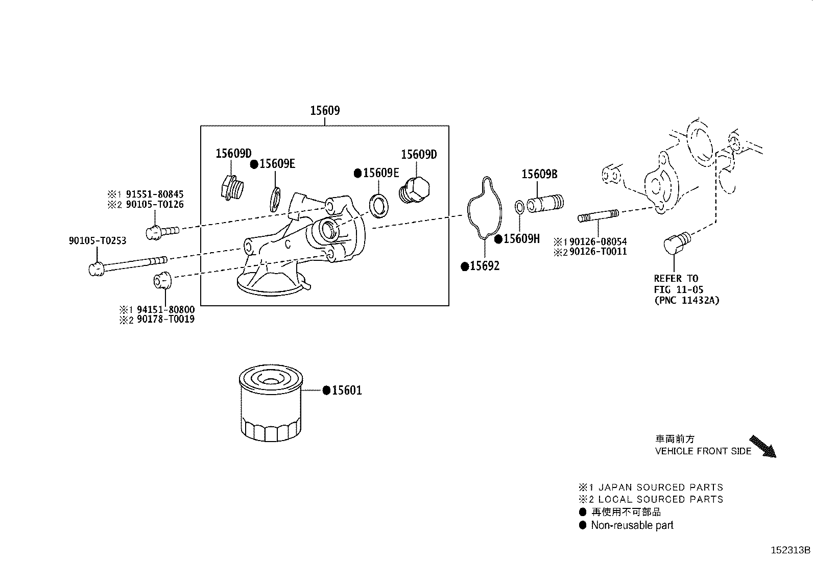 15677-0E030 BRACKET, OIL FILTER product image