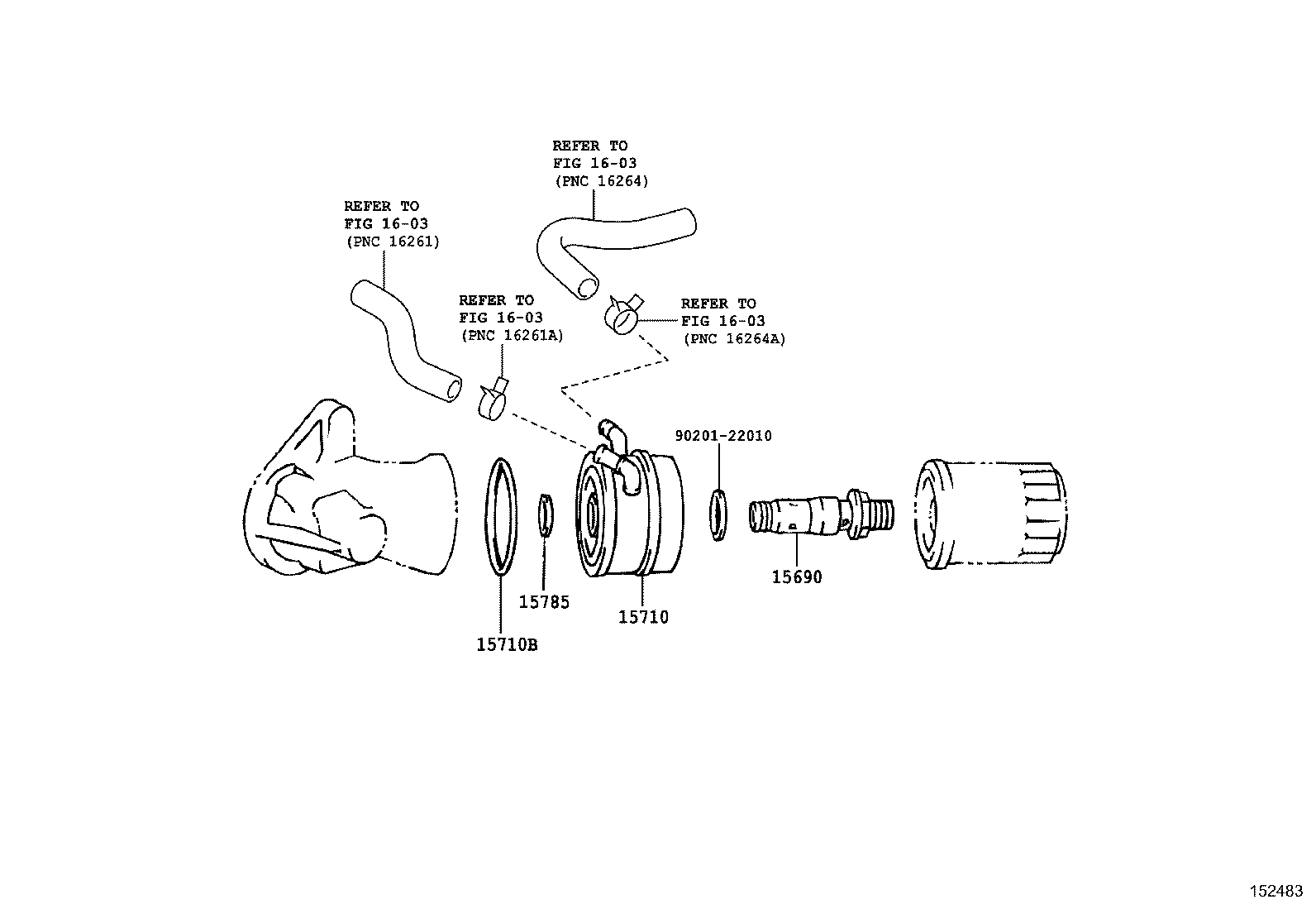 15710-42070 COOLER ASSY, OIL product image