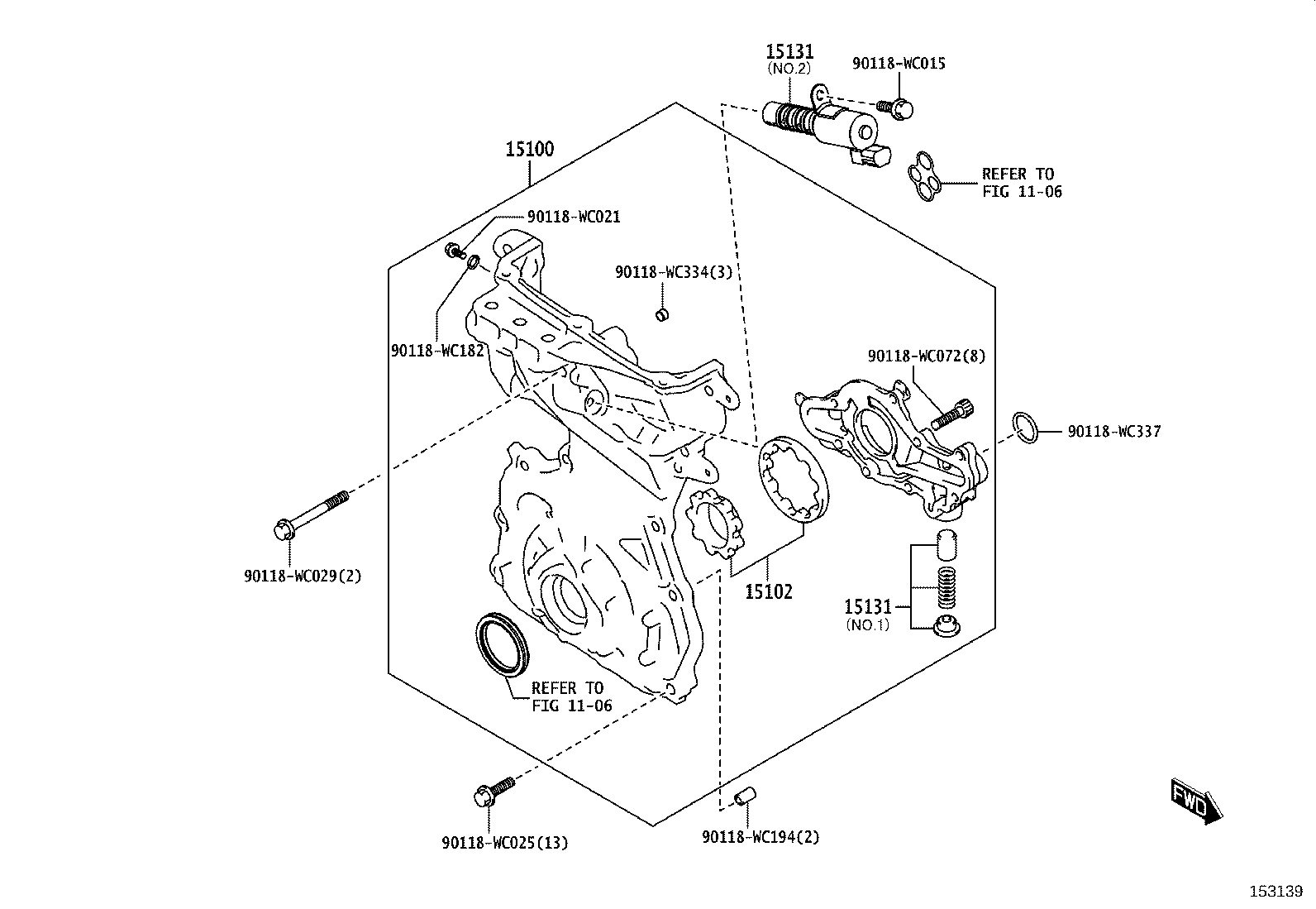 15131-WC002 VALVE, OIL PUMP RELIEF product image