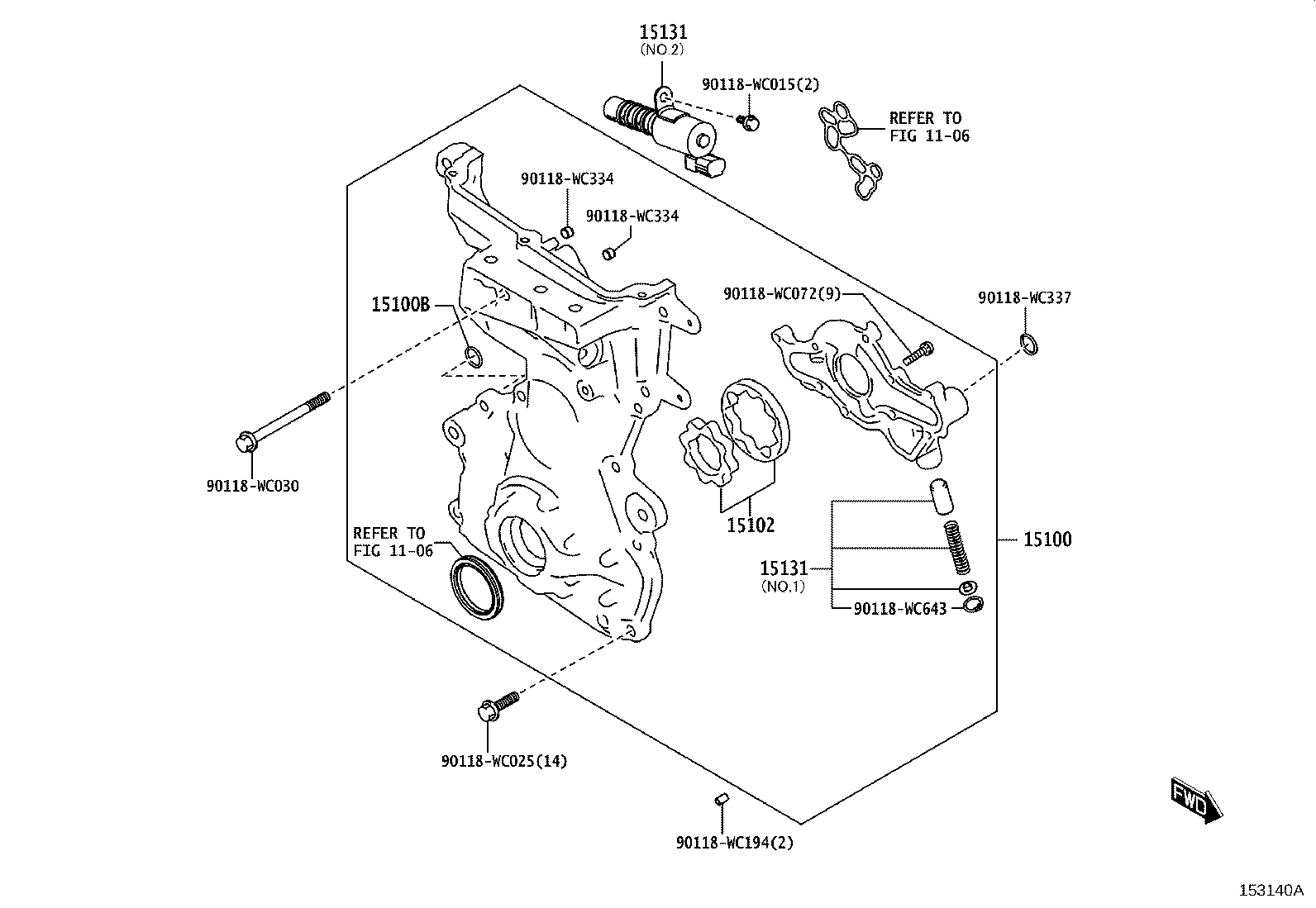 15131-WC002 VALVE, OIL PUMP RELIEF product image