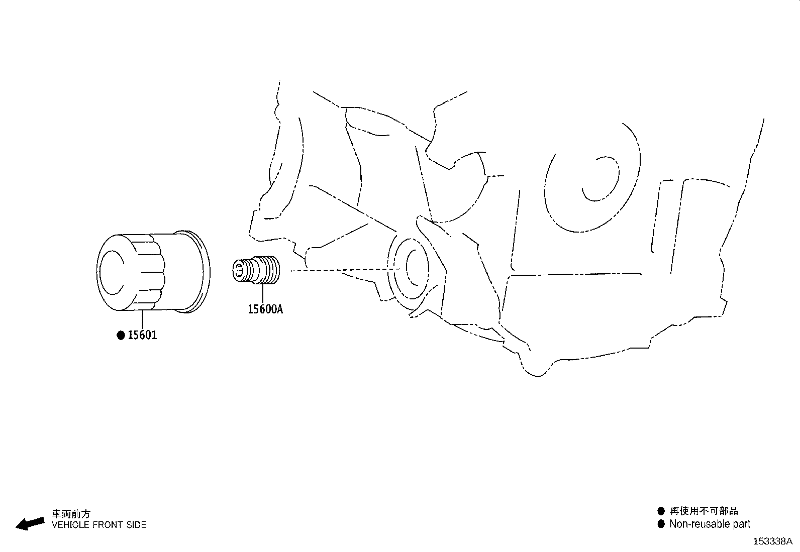 15609-0T100 BRACKET SUB-ASSY, OIL FILTER product image