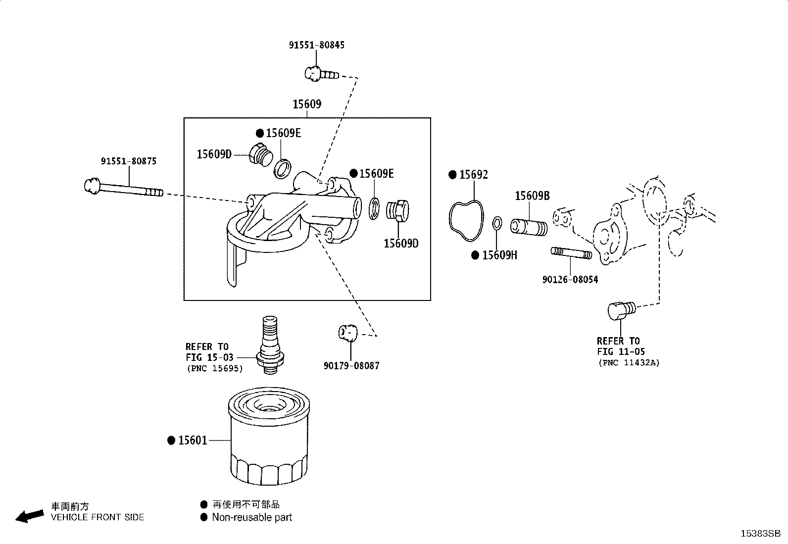 15609-75070 BRACKET SUB-ASSY, OIL FILTER product image