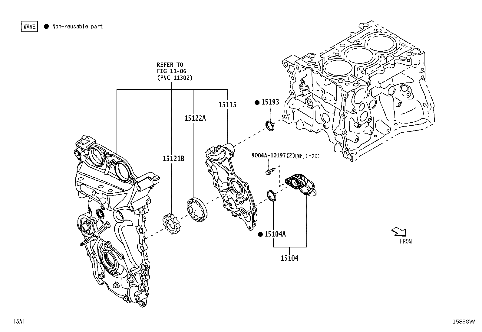 15147-BZ020 GASKET, OIL STRAINER product image