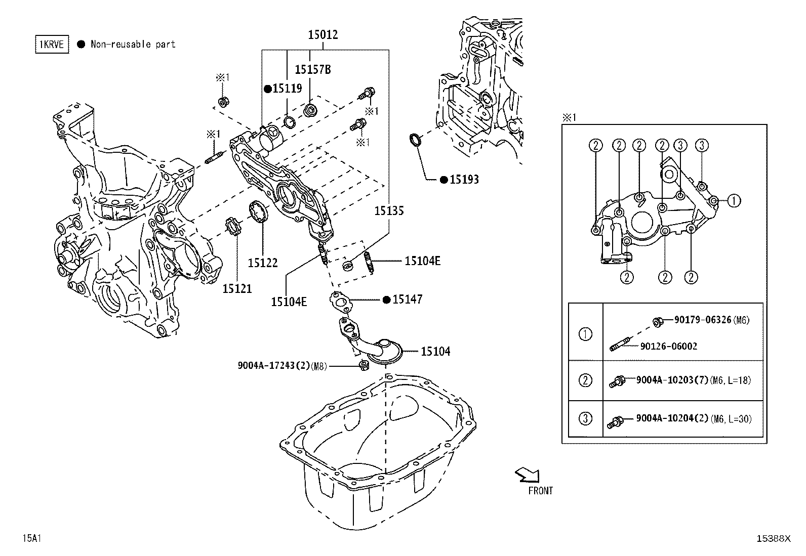 15147-BZ020 GASKET, OIL STRAINER product image