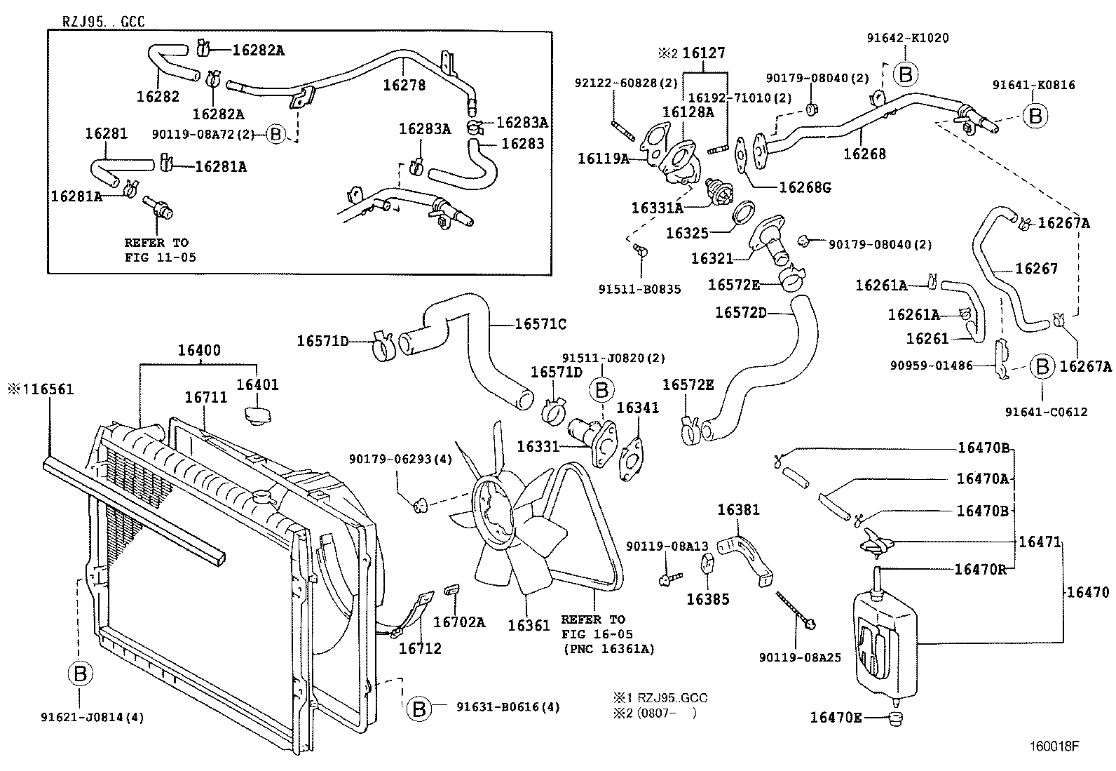 16571-54470 HOSE, RADIATOR, INLET product image